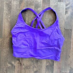 Lululemon atomic purple sports bra
